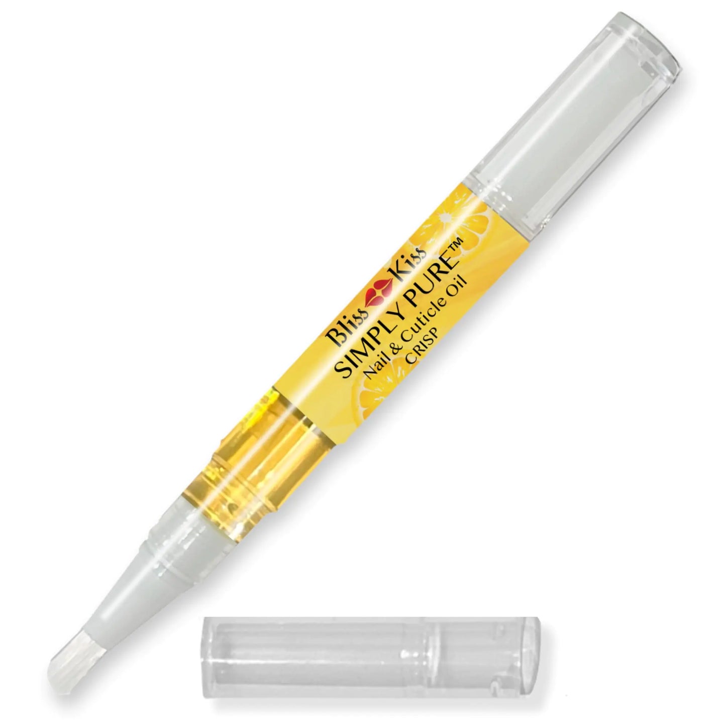 Bliss Kiss | 1 Crisp Fragrance | Nail Oil Cuticle Pen w/Vitamin E & Jojoba⏤Nail Strengthener Nail Growth Serum for Brittle Peeling Breaking Thin Nails